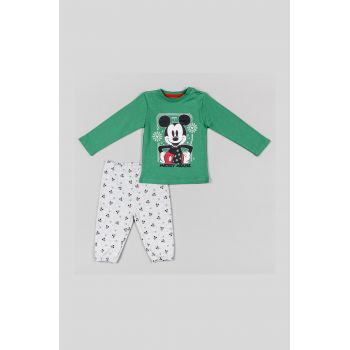 zippy pijamale de bumbac pentru copii culoarea verde, modelator ieftine