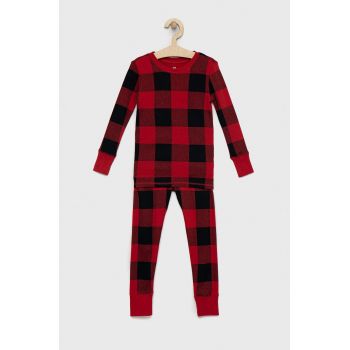 GAP pijamale de bumbac pentru copii culoarea rosu, modelator