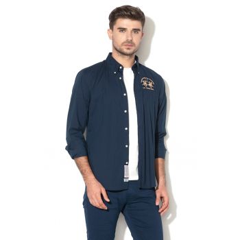 Camasa regular fit cu logo brodat