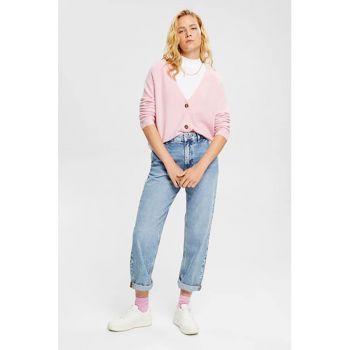 Cardigan din amestec de lana cu nasturi