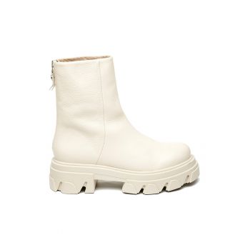 Ghete de piele cu toc masiv Maryann