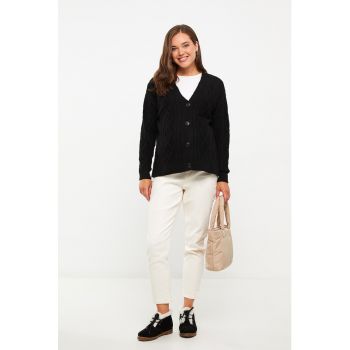 Cardigan cu model torsade pentru gravide