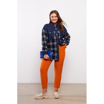 Jacheta-camasa gabardine cu model in carouri