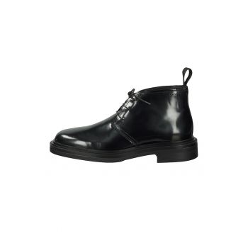 Ghete chukka de piele cu aspect lacuit de firma originale