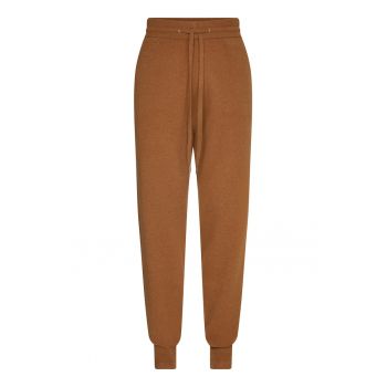 Pantaloni regular fit de lana cu snur ieftina