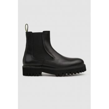 Ghete Chelsea de piele cu aspect masiv
