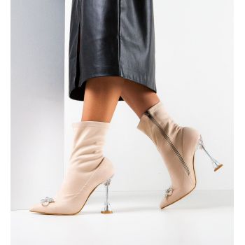 Botine dama Deryny Bej ieftine
