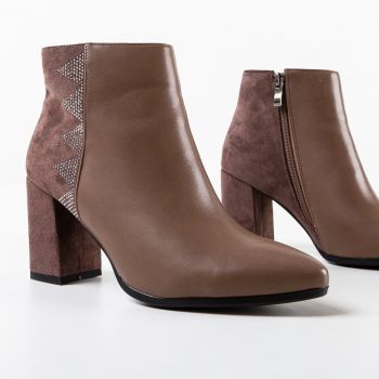 Botine dama Kamal Khaki Botine dama Kamal Khaki