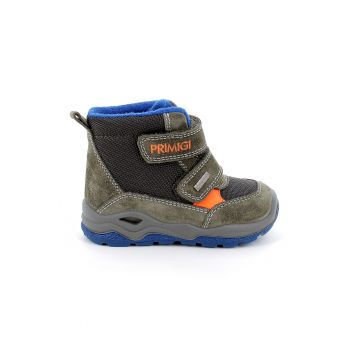 Ghete cu insertii de piele intoarsa si velcro