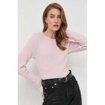 Miss Sixty pulover din amestec de lana femei, culoarea roz, light