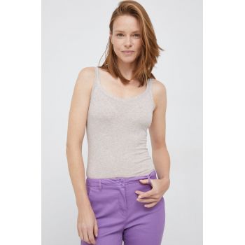 United Colors of Benetton top femei, culoarea bej