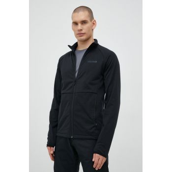 Marmot hanorac Leconte Fleece barbati, culoarea negru, neted