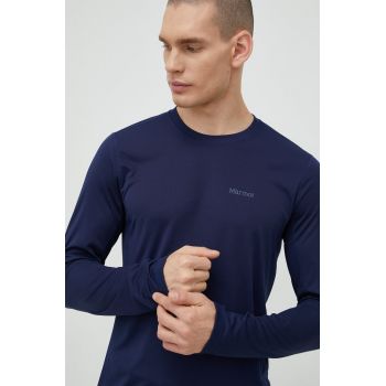 Marmot longsleeve sport Windridge culoarea albastru marin, neted