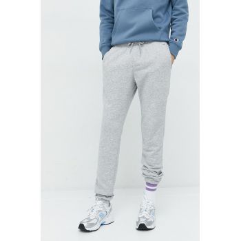 Hollister Co. pantaloni de trening barbati, culoarea gri, melanj Hollister Co. pantaloni de trening barbati, culoarea gri, melanj