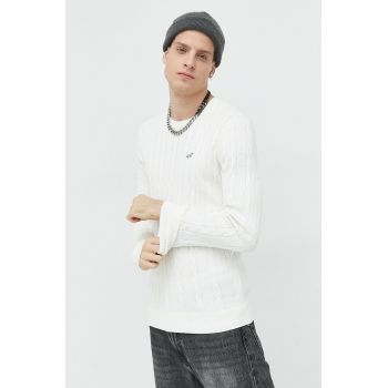 Hollister Co. pulover barbati, culoarea bej, light