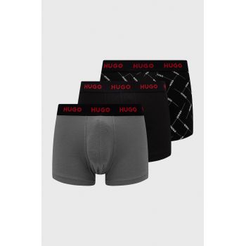 HUGO boxeri (3-pack) bărbați, culoarea negru 50480170