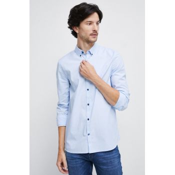 Medicine camasa barbati, cu guler button-down, slim