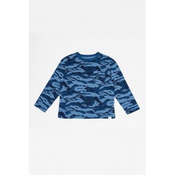 Set de bluze cu decolteu la baza gatului si buzunar pe piept - 2 piese