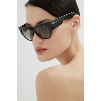 VOGUE ochelari de soare femei, culoarea negru de firma originali