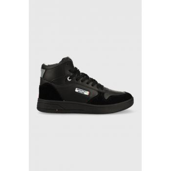 Aeronautica Militare sneakers din piele culoarea negru