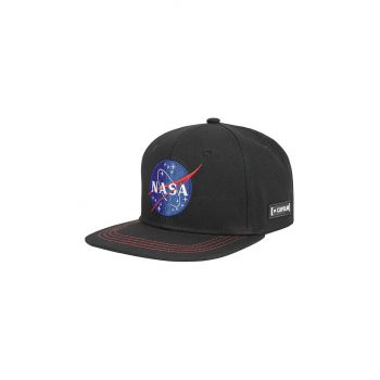 Capslab șapcă de baseball din bumbac X Nasa culoarea negru, cu imprimeu de firma originala