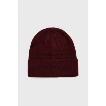 Michael Kors caciula culoarea bordo, ieftina