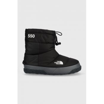 The North Face cizme de iarna Women S Nuptse Apres Bootie culoarea negru de firma originali