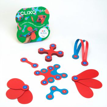 Set Clixo de construit cu magnet, Itsy pack Flamingo-Turquoise 18 ieftina