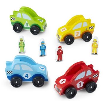 Set masinute de curse din lemn Melissa and Doug