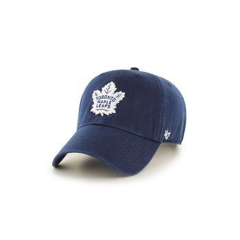 47brand șapcă NHL Toronto Maple Leafs culoarea albastru marin, cu imprimeu
