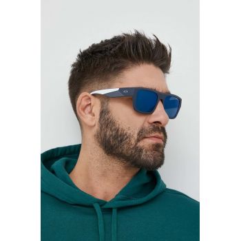 Armani Exchange ochelari de soare barbati, culoarea albastru marin de firma originali
