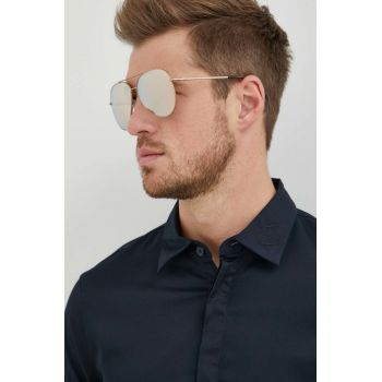 Armani Exchange ochelari de soare barbati, culoarea maro
