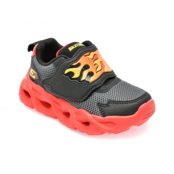 Pantofi sport SKECHERS negri, THERMO-FLASH, din material textil