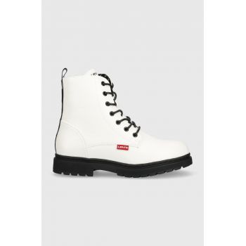 Levi's bocanci copii culoarea alb,