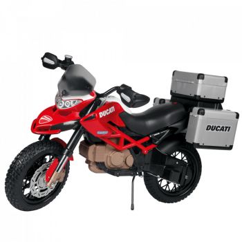Motocicleta electrica Peg Perego Ducati Enduro, 12V, 3 ani +, Negru / Rosu de firma originala