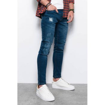 Blugi skinny cu detalii cu aspect deteriorat