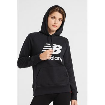 Hanorac relaxed fit cu imprimeu logo supradimensionat Essentials