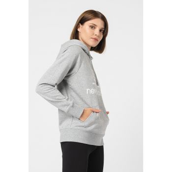 Hanorac relaxed fit cu imprimeu logo supradimensionat Essentials