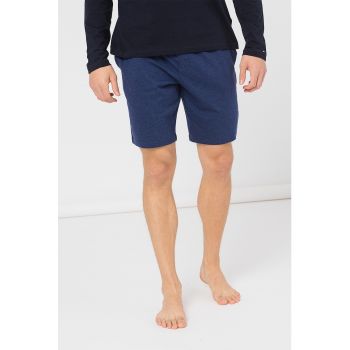 Pantaloni scurti de casa din amestec de lyocell cu buzunare laterale