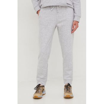 Outhorn pantaloni de trening femei, culoarea gri, neted