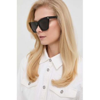 Saint Laurent ochelari de soare femei, culoarea negru, SL 214 KATE