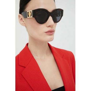 Versace ochelari de soare femei, culoarea maro de firma originali