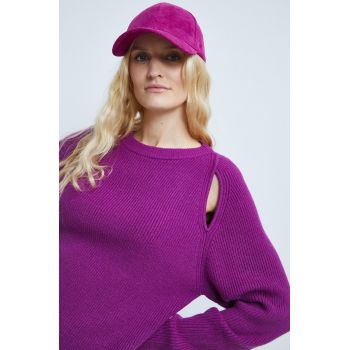 Medicine pulover femei, culoarea violet, ieftin