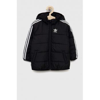 adidas Originals geaca copii culoarea negru ieftina