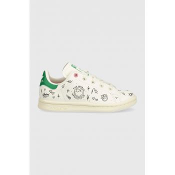 adidas Originals sneakers pentru copii Stan Smith culoarea alb