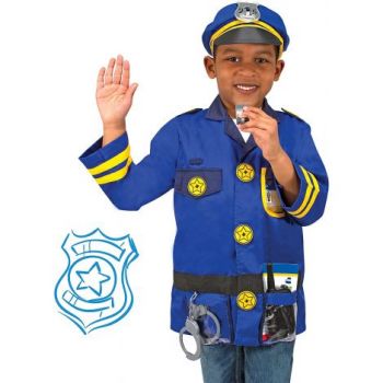 Costum politist pentru copii 3-6 ani, Ofiter de Politie Melissa and Doug 4835 la reducere