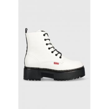 Levi's bocanci copii culoarea alb,