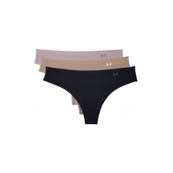 Set de chiloti tanga pentru fitness Pure Stretch - 3 perechi