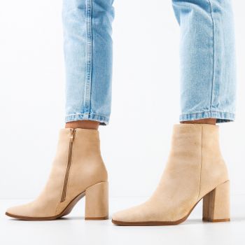 Botine dama Kyra Bej Botine dama Kyra Bej