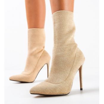 Botine dama Ruiz Bej ieftine